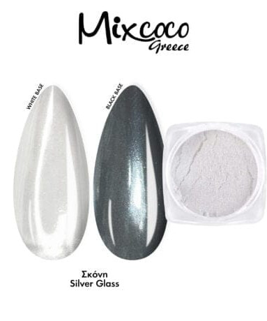 ΣΚΟΝΗ GLASS SILVER EFFECT 5GR - SKU 250961-1