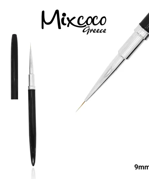 ΕΠΑΓΓΕΛΜΑΤΙΚΟ ΠΙΝΕΛΟ KOLINSKY ΜΑΥΡΟ NAIL ART ΦΥΣΙΚΗ ΤΡΙΧΑ NO0 9MM- Mixcoco