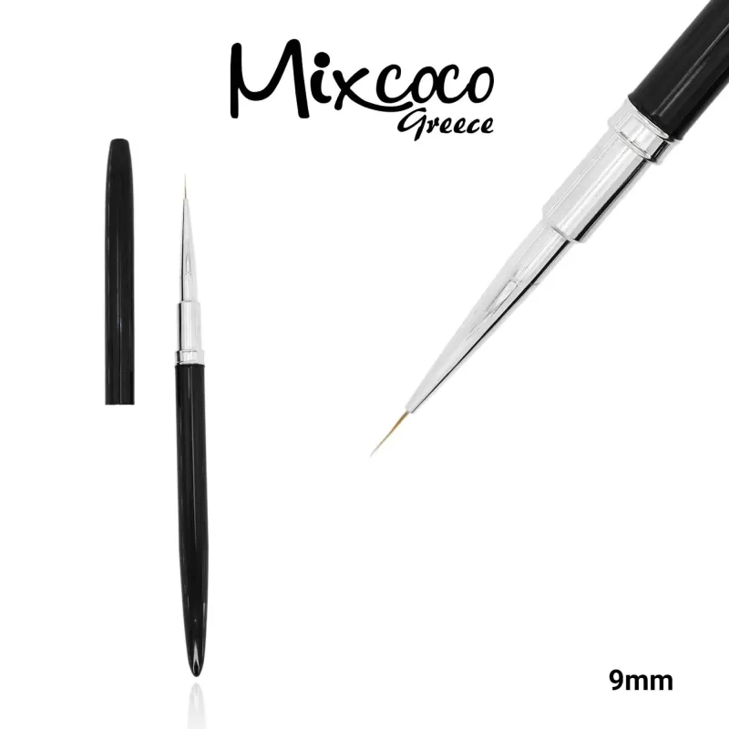 ΕΠΑΓΓΕΛΜΑΤΙΚΟ ΠΙΝΕΛΟ KOLINSKY ΜΑΥΡΟ NAIL ART ΦΥΣΙΚΗ ΤΡΙΧΑ NO0 9MM- Mixcoco