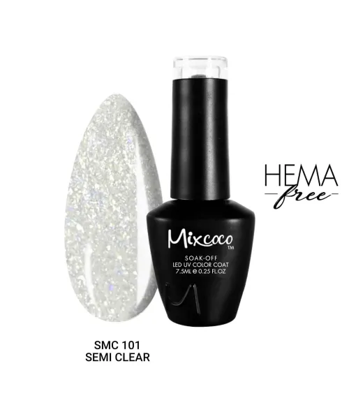 SMC 101 Ημιμόνιμο Βερνίκι 7.5ml Γαλακτερό Ιριδίζον-Shimmer - SKU 100101-75