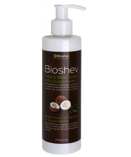 BIOSHEV PROFESSIONAL HAND & BODY CREAM COCONUT 250ml