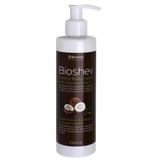 BIOSHEV PROFESSIONAL HAND & BODY CREAM COCONUT 250ml
