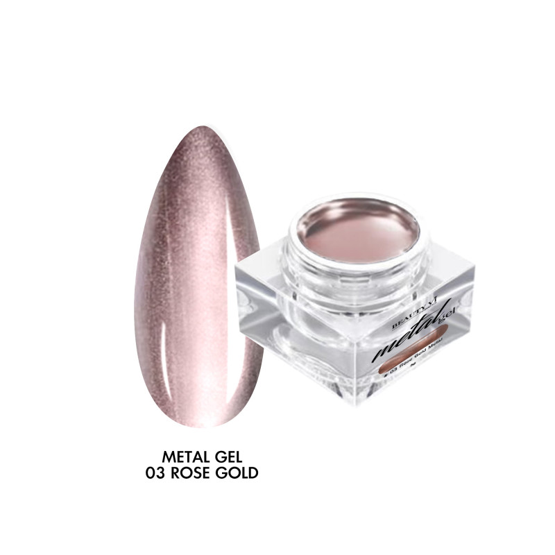 NAIL ART METAL GEL 5G 03 ROSE GOLD - SKU 140193-03
