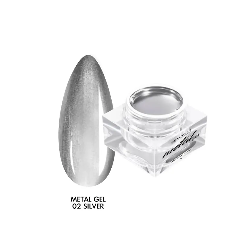 NAIL ART METAL GEL 5G 02 SILVER - SKU 140193-02