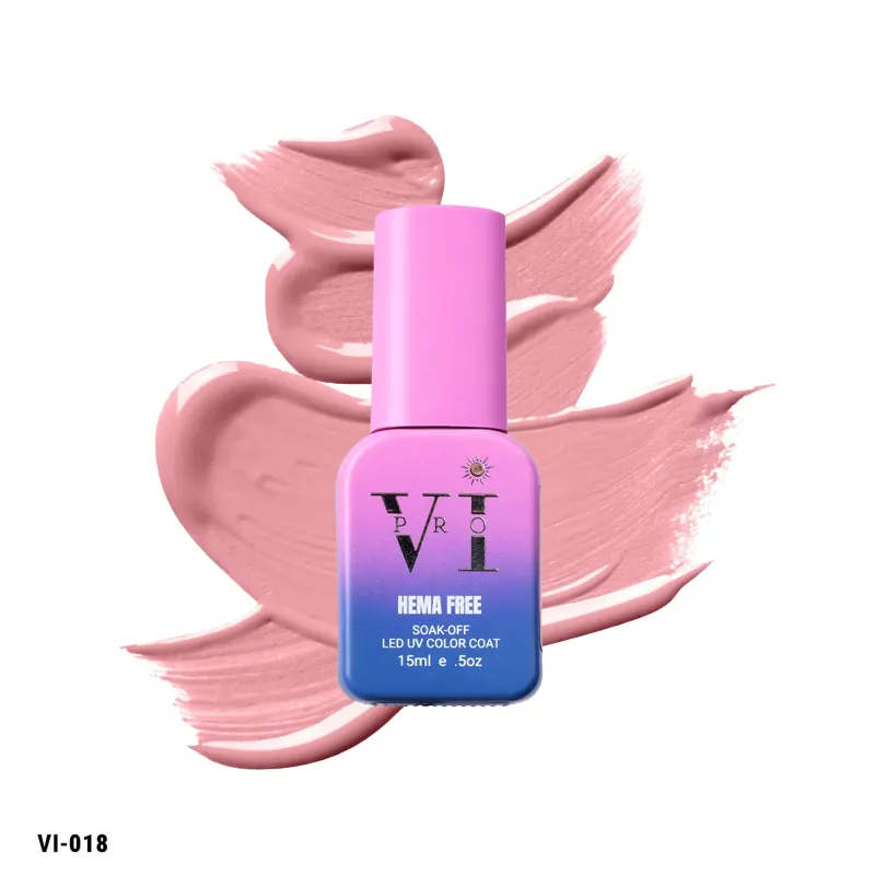VI PRO -018 Ημιμόνιμο Βερνίκι 15ml Dusty Pink Nude - SKU 103000-018