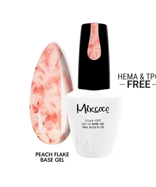 FLAKE BASE GEL 12 PEACH 15ML - SKU 100193-12