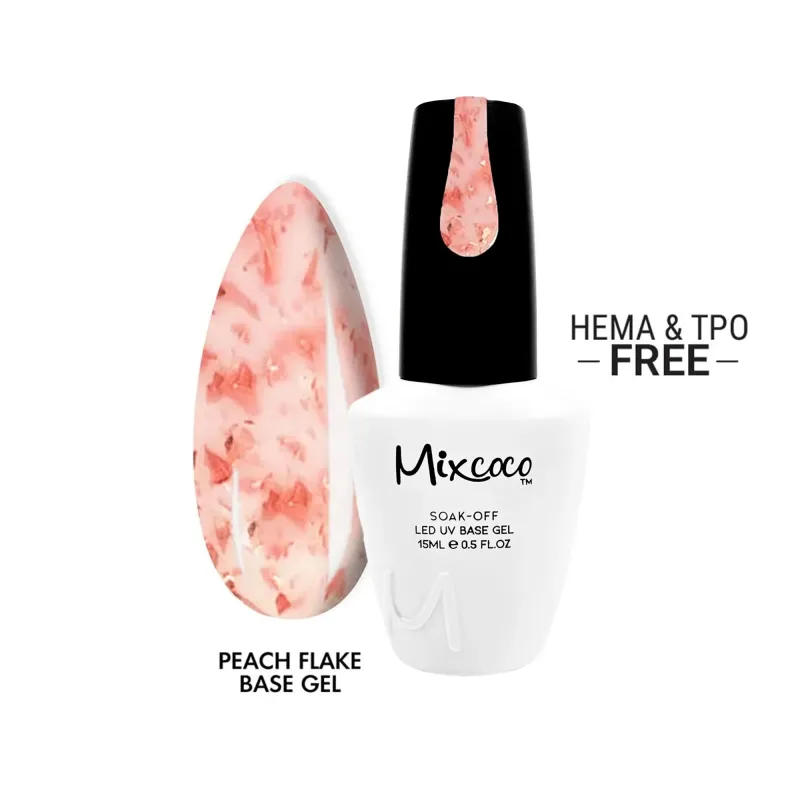 FLAKE BASE GEL 12 PEACH 15ML - SKU 100193-12