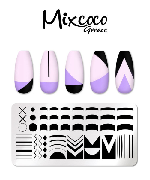 STAMP PLATE GEOMETRIC DESIGNS- Mixcoco