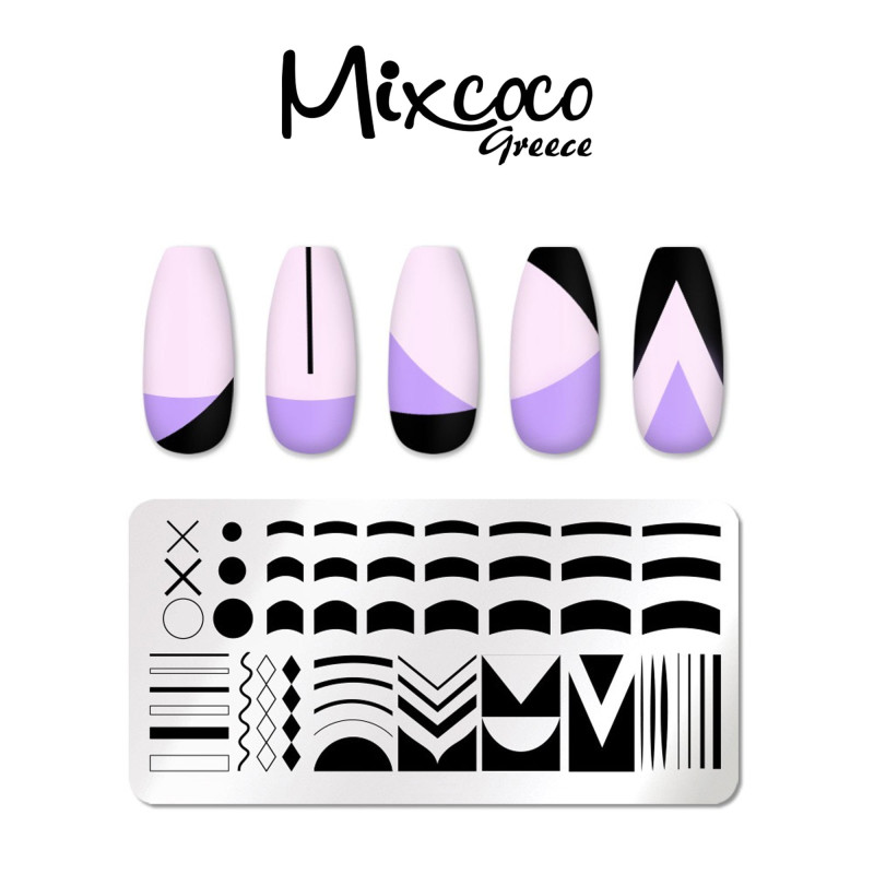 STAMP PLATE GEOMETRIC DESIGNS- Mixcoco