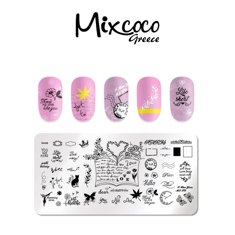 STAMP PLATE MULTI SHAPES- Mixcoco