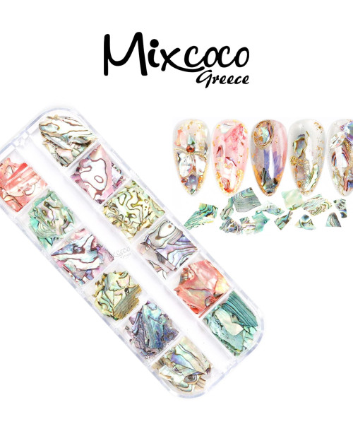 ΣΕΤ ABALONE SHELL FLAKE- Mixcoco
