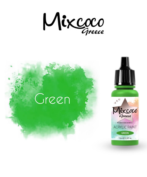 ΑΚΡΥΛΙΚΟ ΧΡΩΜΑ ΑΕΡΟΓΡΑΦΟΥ GREEN 15ML - SKU 204110