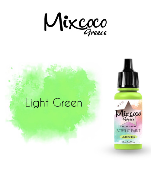 ΑΚΡΥΛΙΚΟ ΧΡΩΜΑ ΑΕΡΟΓΡΑΦΟΥ LIGHT GREEN 15ML - SKU 204113