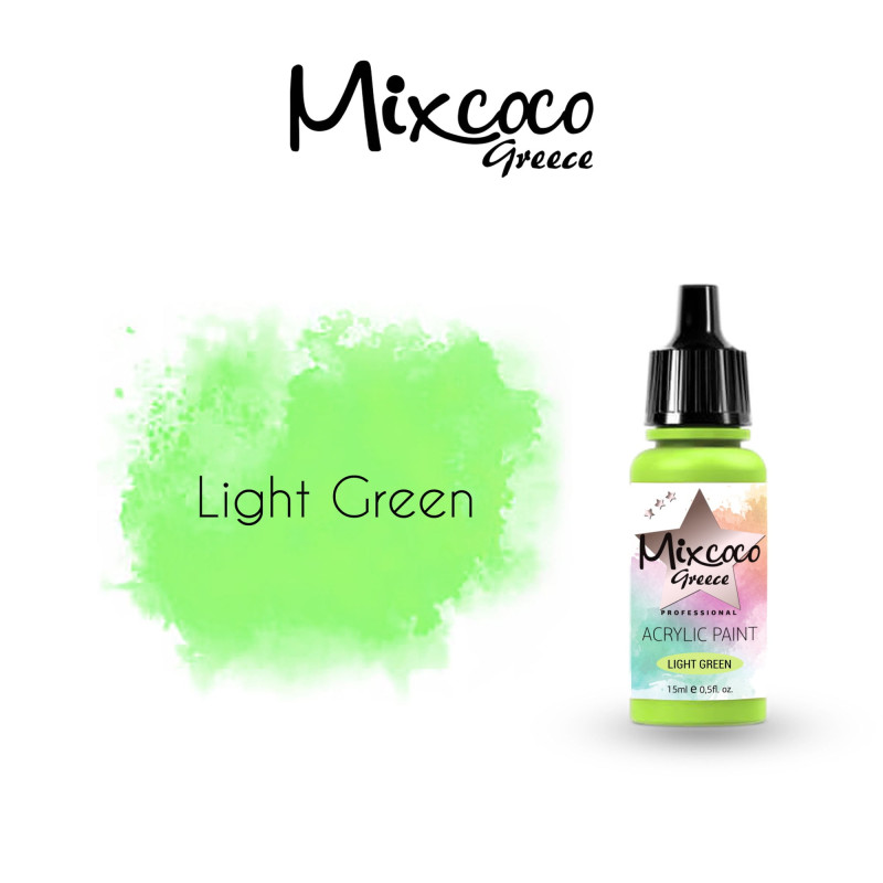 ΑΚΡΥΛΙΚΟ ΧΡΩΜΑ ΑΕΡΟΓΡΑΦΟΥ LIGHT GREEN 15ML - SKU 204113