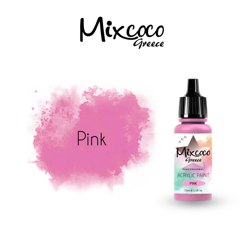 ΑΚΡΥΛΙΚΟ ΧΡΩΜΑ ΑΕΡΟΓΡΑΦΟΥ PINK 15ML - SKU 204114