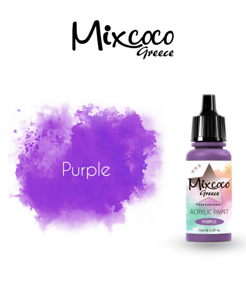ΑΚΡΥΛΙΚΟ ΧΡΩΜΑ ΑΕΡΟΓΡΑΦΟΥ PURPLE 15ML - SKU 204115