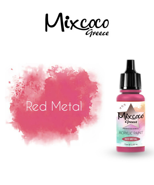 ΑΚΡΥΛΙΚΟ ΧΡΩΜΑ  ΑΕΡΟΓΡΑΦΟΥ RED METAL 15 ML - SKU 204105