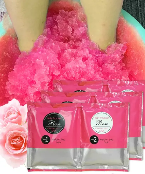 Crystal Jelly Salt Scrub 50gr Rose- Mixcoco