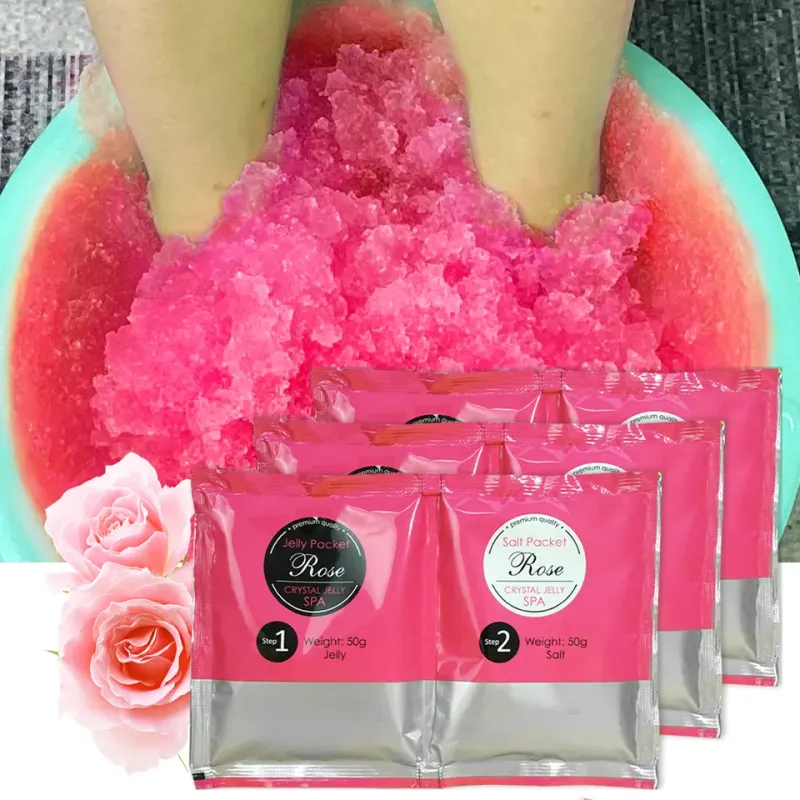 Crystal Jelly Salt Scrub 50gr Rose- Mixcoco