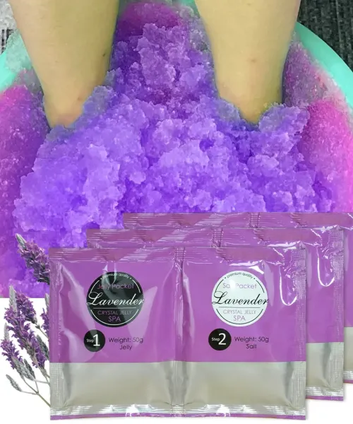 CRYSTAL JELLY SALT SCRUB 50GR LAVENDER- Mixcoco