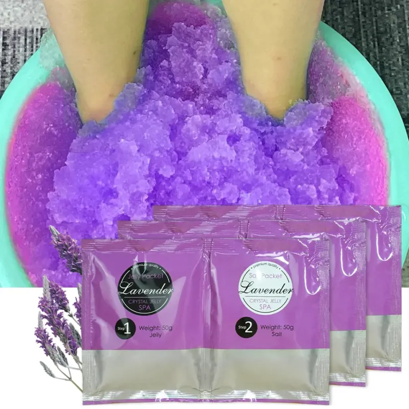 CRYSTAL JELLY SALT SCRUB 50GR LAVENDER- Mixcoco