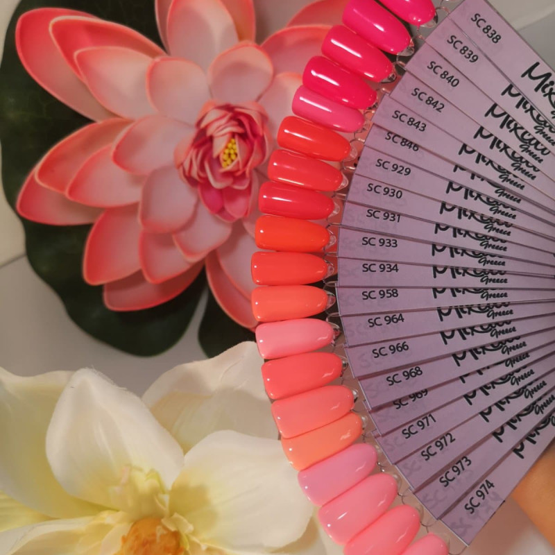 SC-843 Ημιμόνιμο Βερνίκι 7.5ml Fluo-Φούξια Έντονο Mixcoco - SKU 102843-75