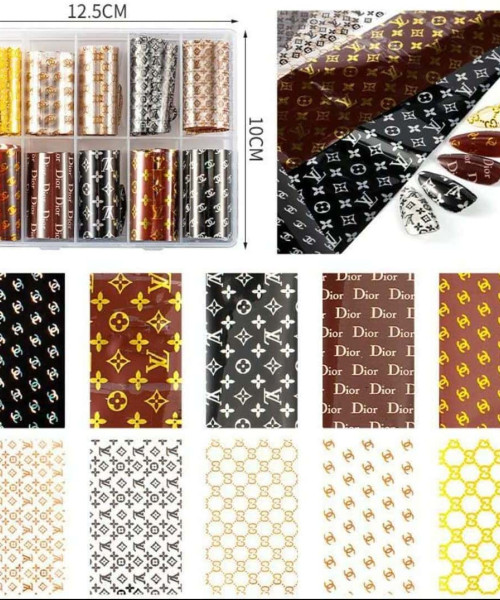 SET NAIL FOIL DESIGNERS 02- Mixcoco