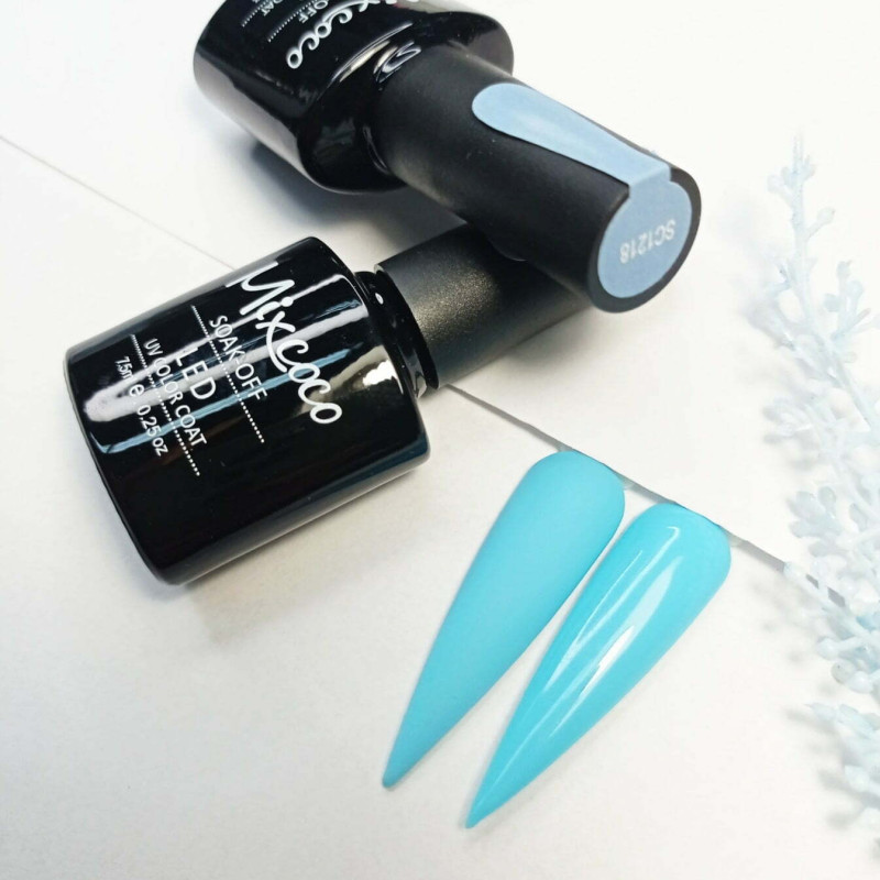 SC-1218 Ημιμόνιμο Βερνίκι 7.5ml Γαλάζιο Mixcoco - SKU 102121-8-75