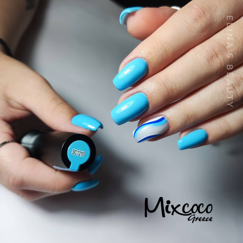 SC-1210 Ημιμόνιμο Βερνίκι 7.5ml Sky Blue Mixcoco - SKU 102121-0-75