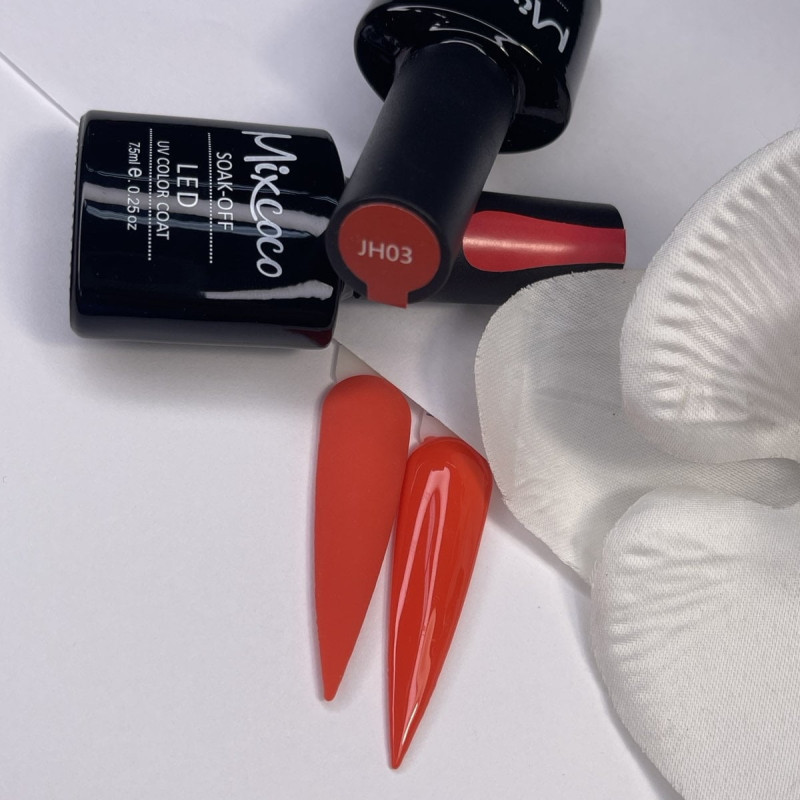 JH-03 Ημιμόνιμο Βερνίκι 7.5ml Πορτοκαλί Mixcoco - SKU 100703-75