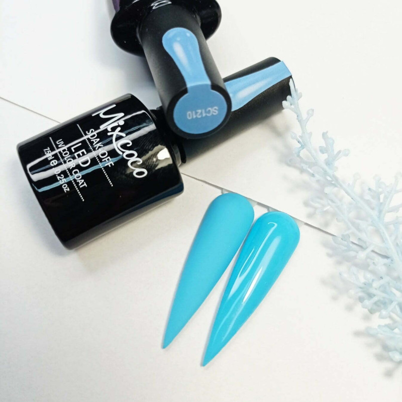 SC-1210 Ημιμόνιμο Βερνίκι 7.5ml Sky Blue Mixcoco - SKU 102121-0-75