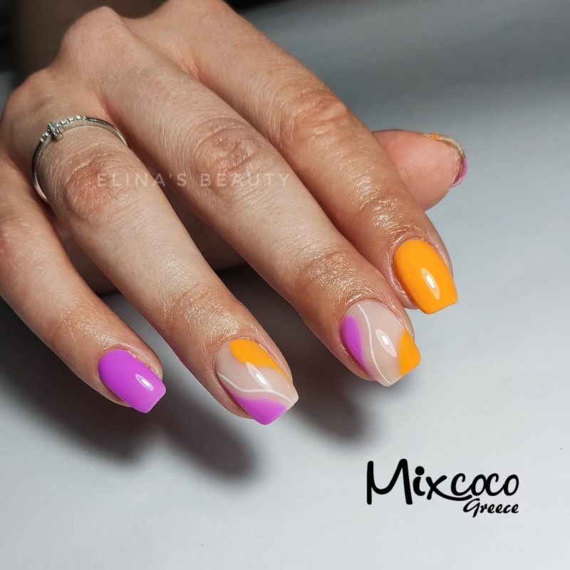 SC-505 Ημιμόνιμο Βερνίκι 7.5ml Ανοιχτό Φούξια-Μωβ Mixcoco - SKU 102505-75