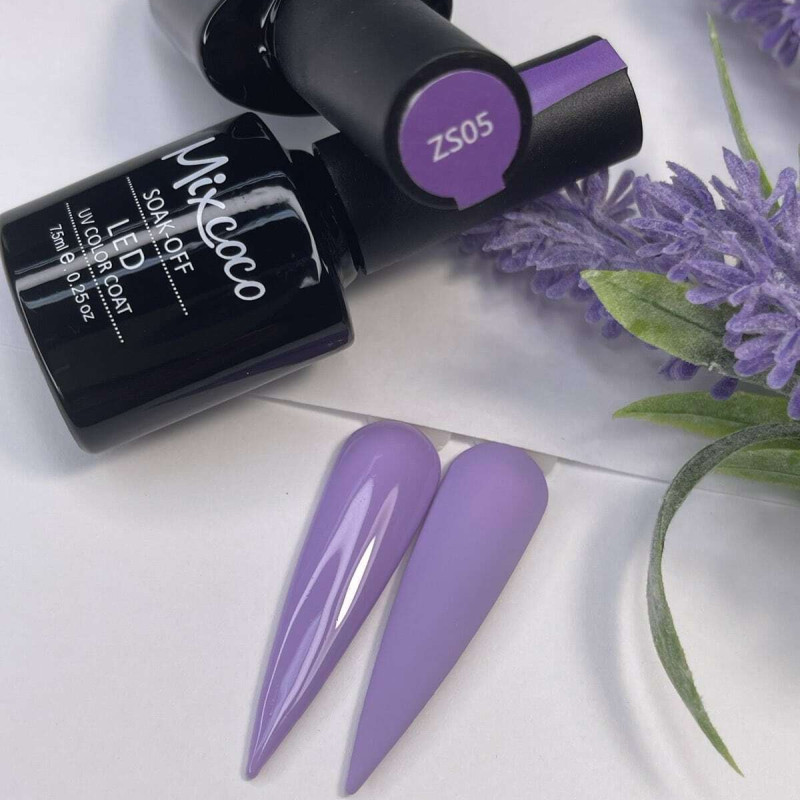 ZS-005 Ημιμόνιμο Βερνίκι 7.5ml Μωβ-Λιλά Mixcoco - SKU 100405-75