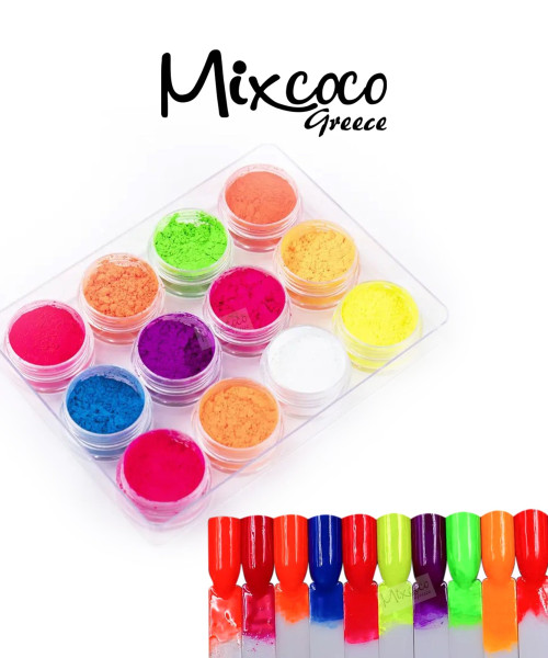 Σετ Neon Powder 12τμχ - SKU 250959