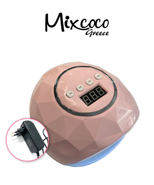 ΛΑΜΠΑ ΠΟΛΥΜΕΡΙΣΜΟΥ F6 UV LED 86W ΡΟΖ- Mixcoco