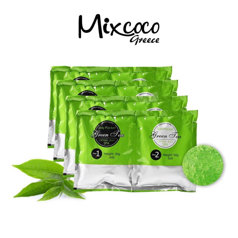 Crystal Jelly Salt Scrub 50gr Green Tea- Mixcoco