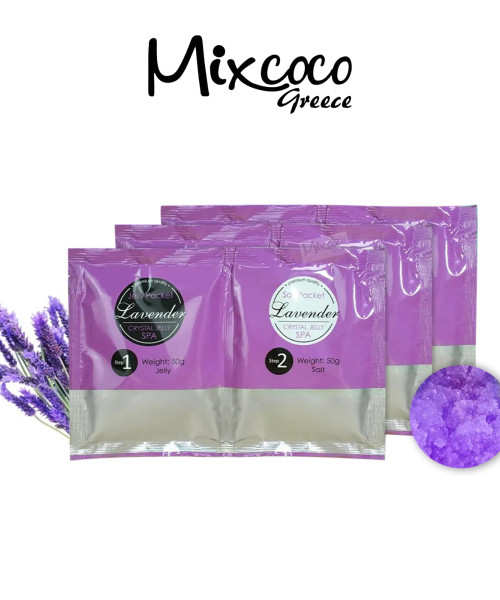 CRYSTAL JELLY SALT SCRUB 50GR LAVENDER- Mixcoco