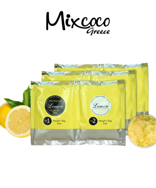 Crystal Jelly Salt Scrub 50gr Lemon- Mixcoco