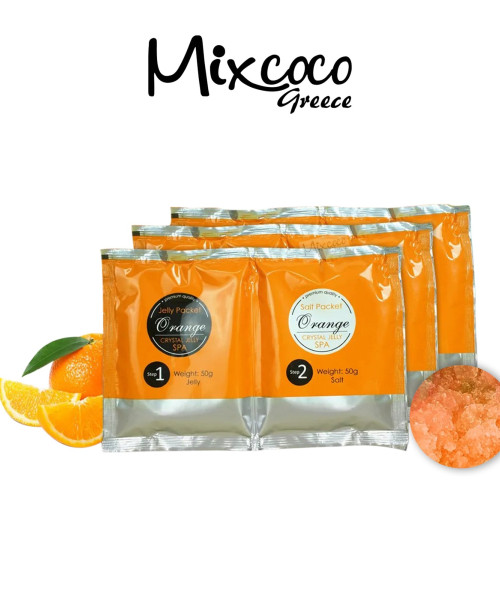 Crystal Jelly Salt Scrub 50gr Orange- Mixcoco