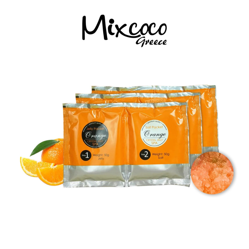 Crystal Jelly Salt Scrub 50gr Orange- Mixcoco