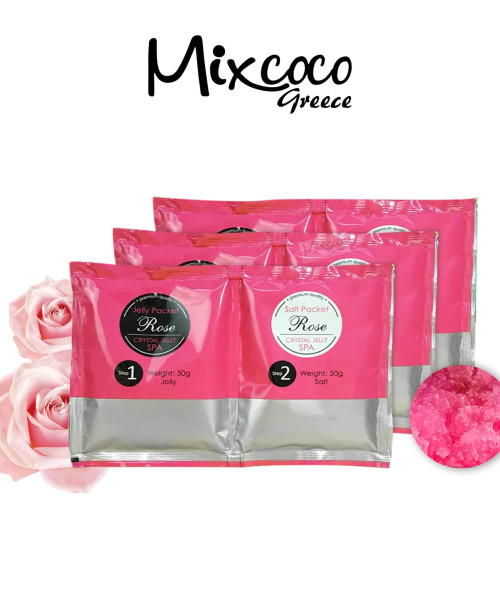 Crystal Jelly Salt Scrub 50gr Rose- Mixcoco