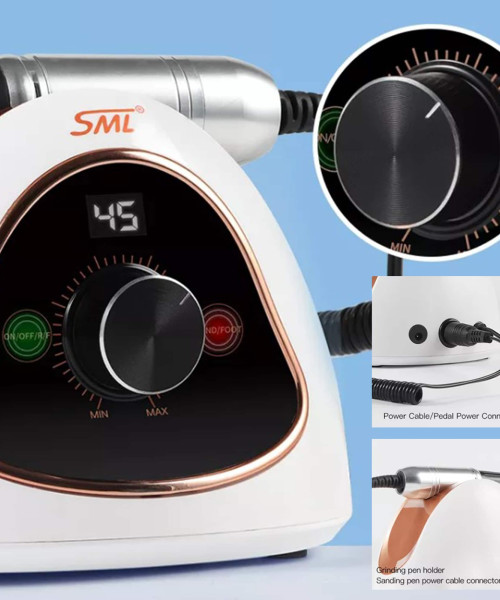 Επαγγελματικός Τροχός Μανικιούρ-Πεντικιούρ SML M15 45.000 στροφών 65W Μαύρος - SKU 201040