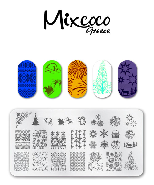 STAMP PLATE CHRISTMAS DESIGNS 03- Mixcoco