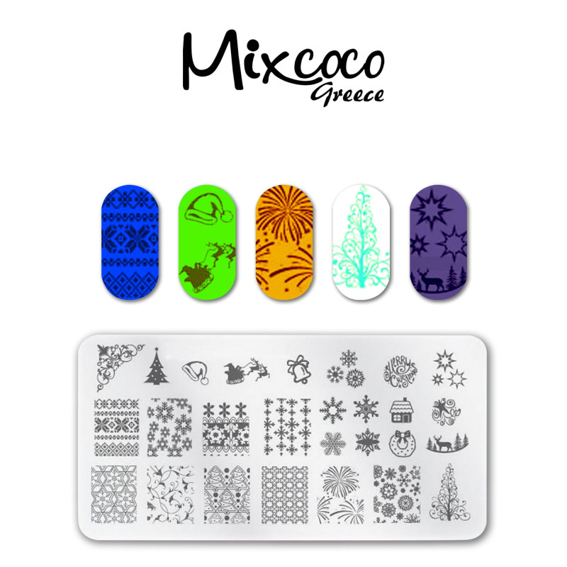 STAMP PLATE CHRISTMAS DESIGNS 03- Mixcoco