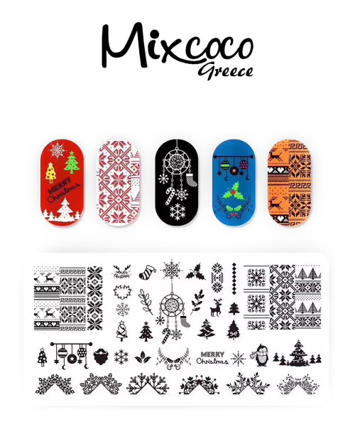 STAMP PLATE CHRISTMAS DESIGNS 02- Mixcoco