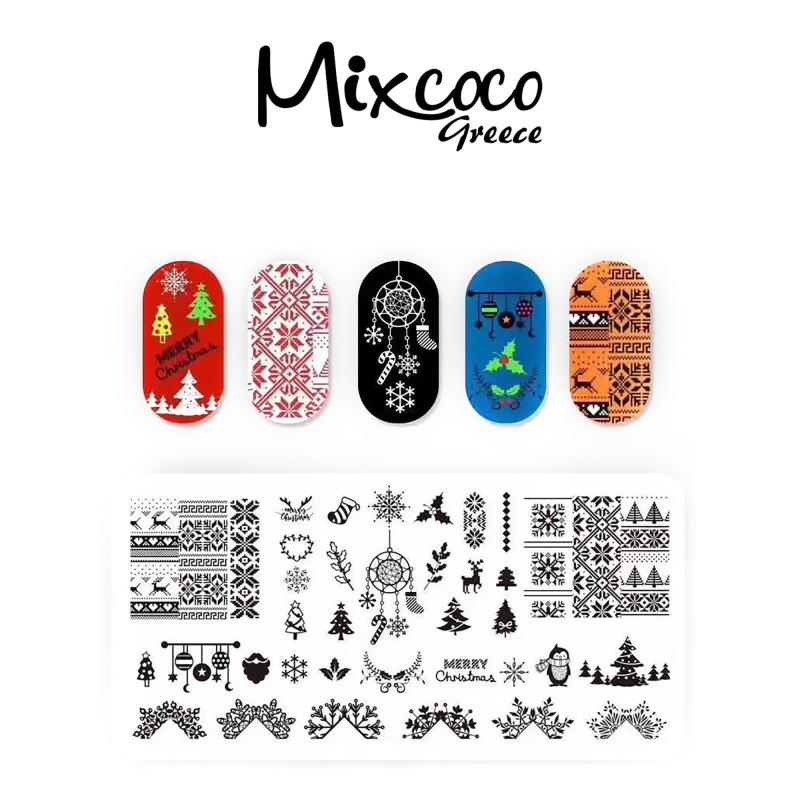 STAMP PLATE CHRISTMAS DESIGNS 02- Mixcoco