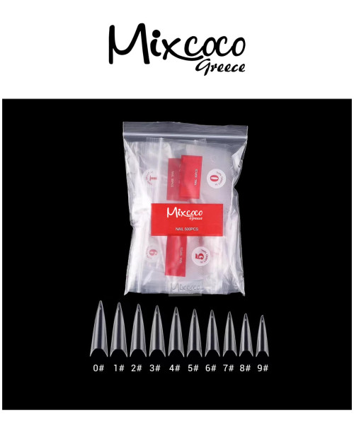 STILETTO TIPS ΔΙΑΦΑΝΑ 10 ΝΟΥΜΕΡΑ - SKU 260558
