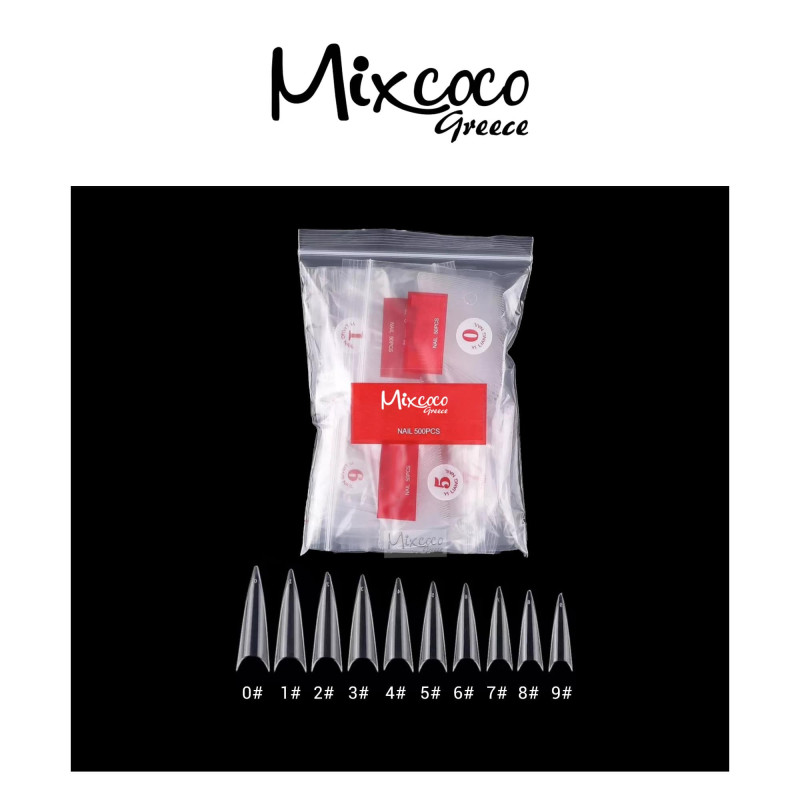 STILETTO TIPS ΔΙΑΦΑΝΑ 10 ΝΟΥΜΕΡΑ - SKU 260558