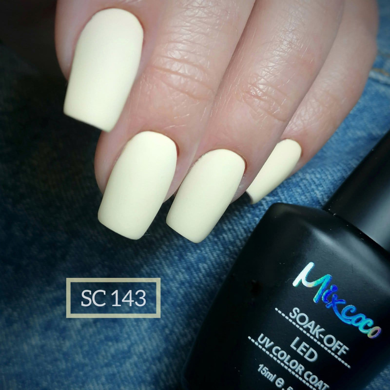 SC-143 Ημιμόνιμο Βερνίκι 7.5ml Παστέλ Μπανανί Mixcoco - SKU 102143-75