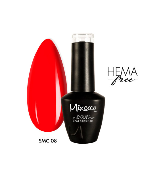 SMC 008 Ημιμόνιμο Βερνίκι 7.5ml Κόκκινο της Φωτιάς - SKU 100008-75